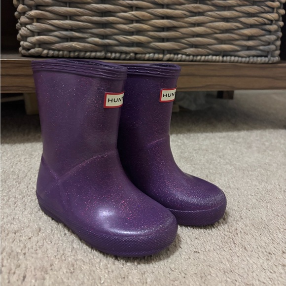 Hunter Other - Hunter Kids' Sparkly Purple Boots